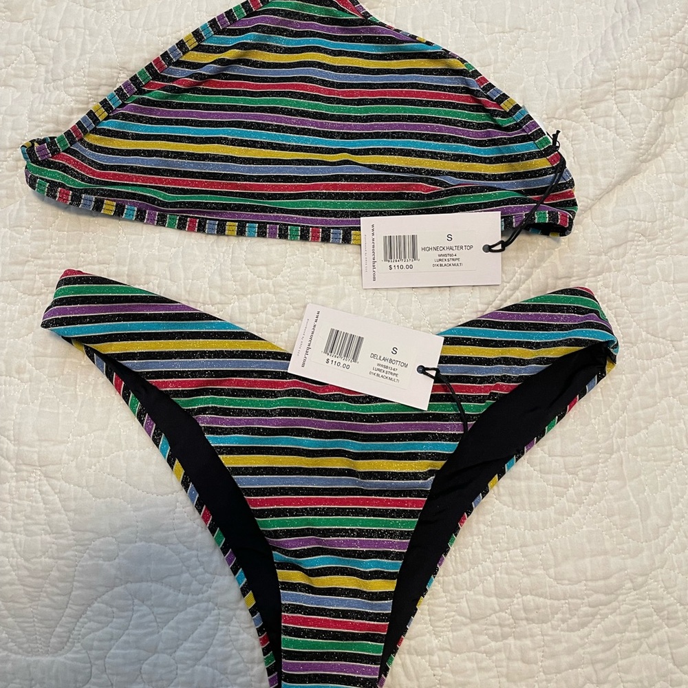 NEW WeWoreWhat Bikini Set with Sorong